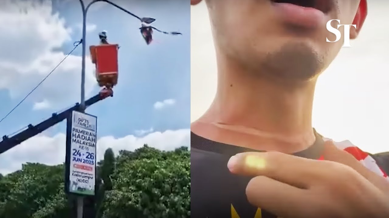 Motorcyclist choked by kite string on Malaysia&rsquo;s KL highway (July 20)