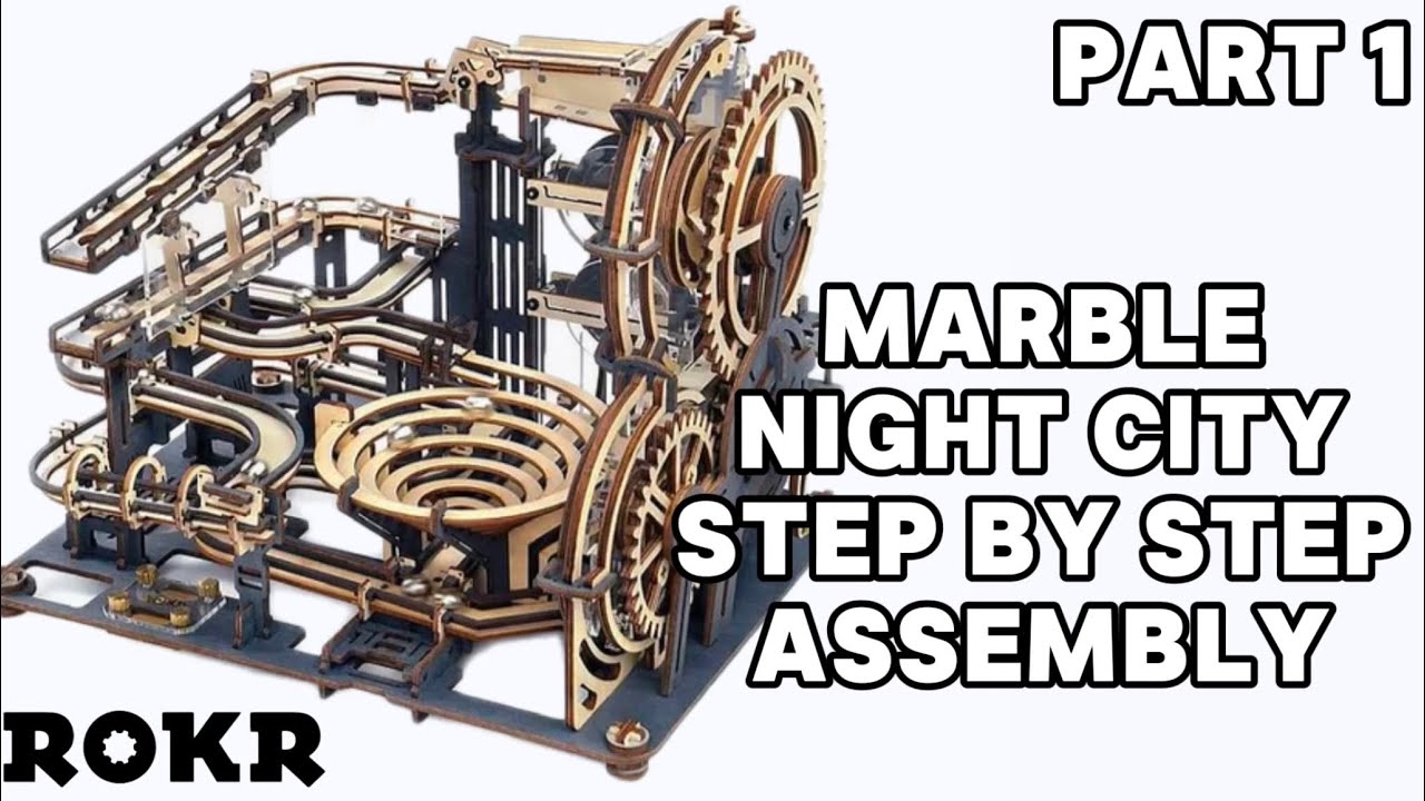 KROKR Marble Night City Marble Run Step-by-Step Assembly Guide: Part 1