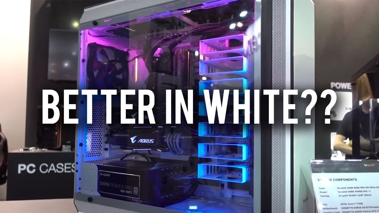 LIMITED EDITION WHITE Dark Base Pro 900 is amazeballs - Be Quiet @ Computex 2017