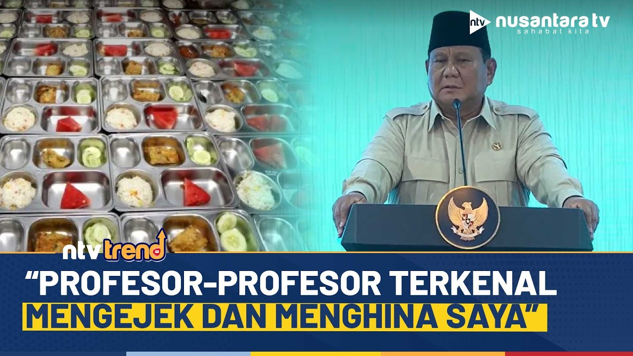 Presiden Prabowo Curhat Diejek Profesor Terkenal Gegara MBG: Diejek Orang-orang Terdidik | NTV