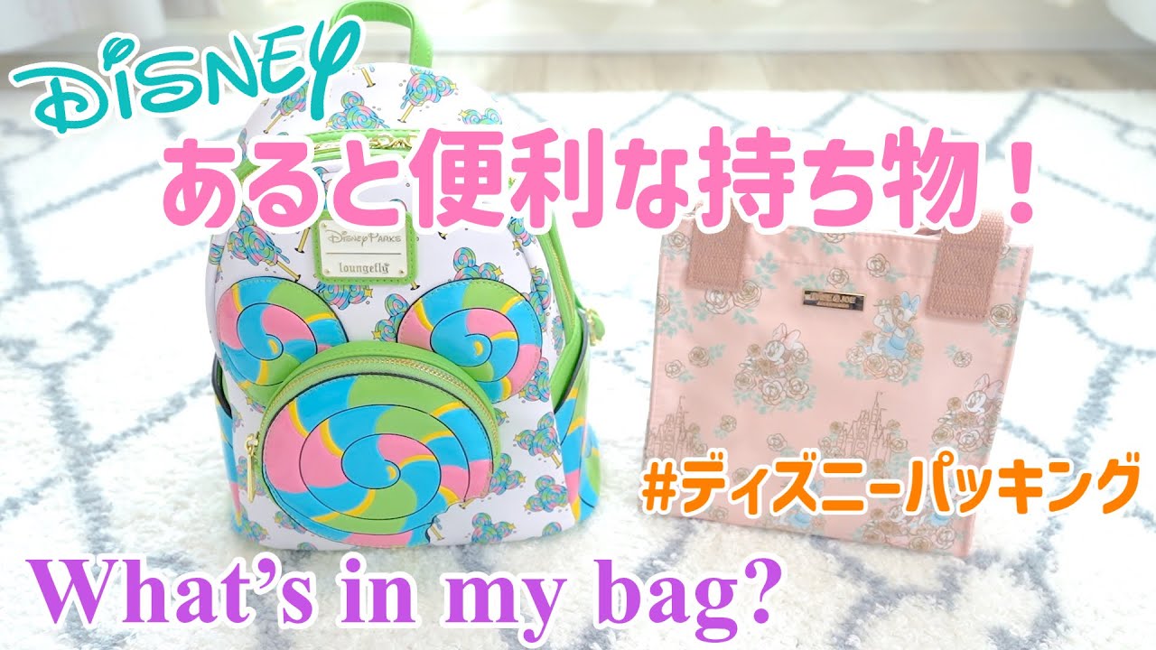 年パス歴12年が教える！ディズニーに行く際にあると便利な持ち物！What's in my bag?これで新エリアもバッチリ楽しめる♩