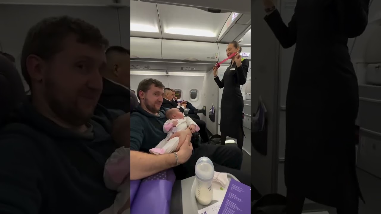 👶✈️ EVEN BABIES LISTEN! IN-FLIGHT SAFETY DEMO