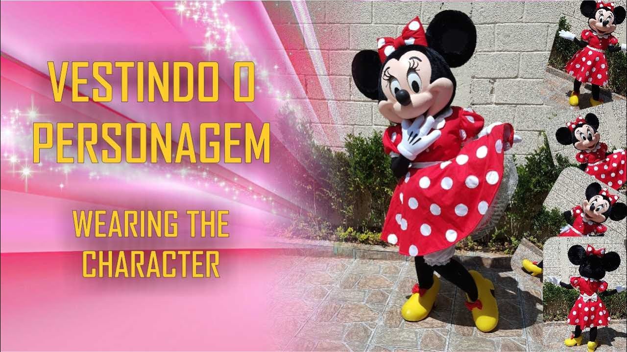 Minnie mouse fantasia - Vestindo o personagem