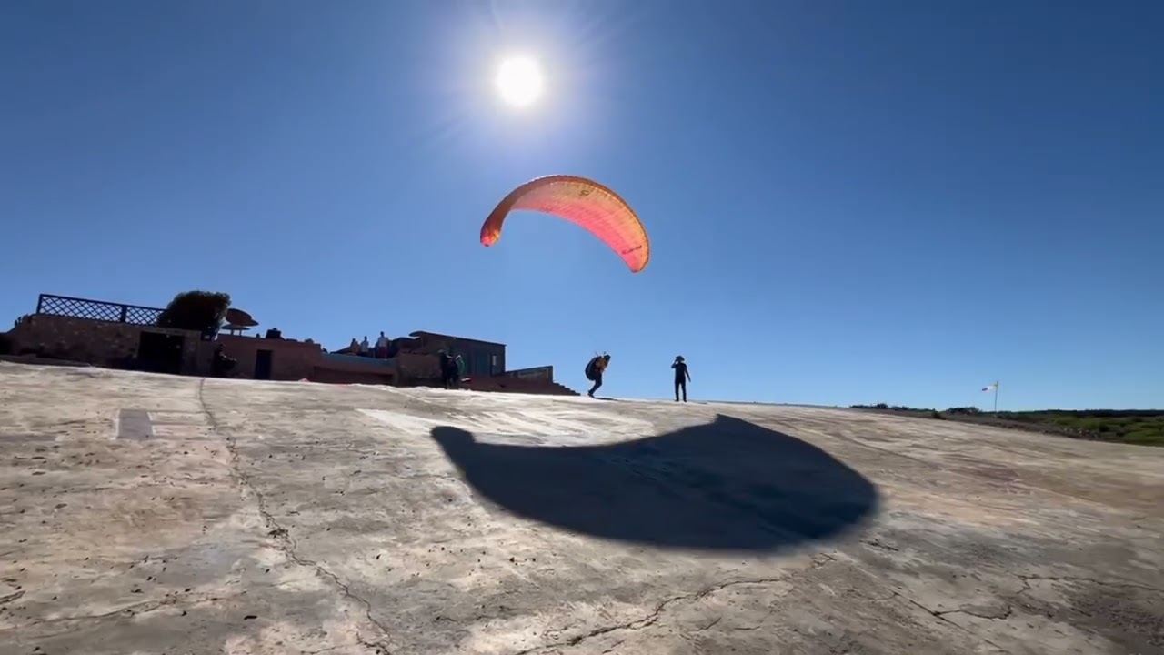 Stage initial du parapente au Maroc