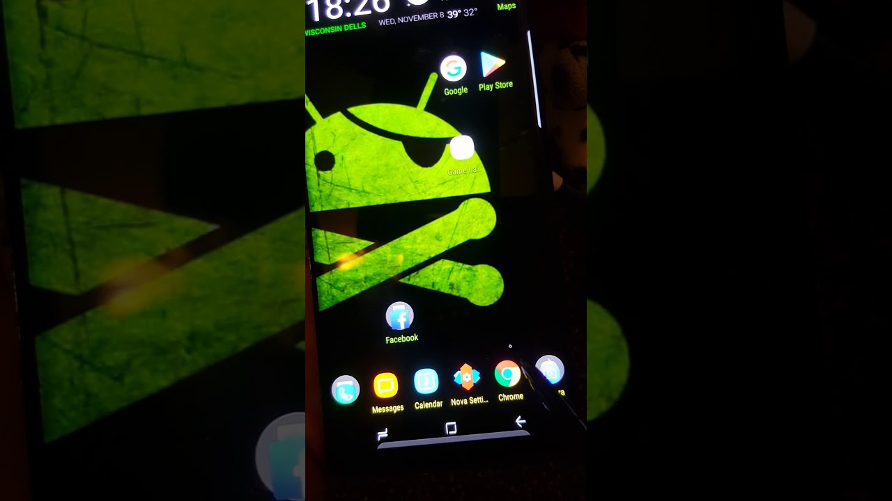 Samsung galaxy note 8 using nova launcher via note 5