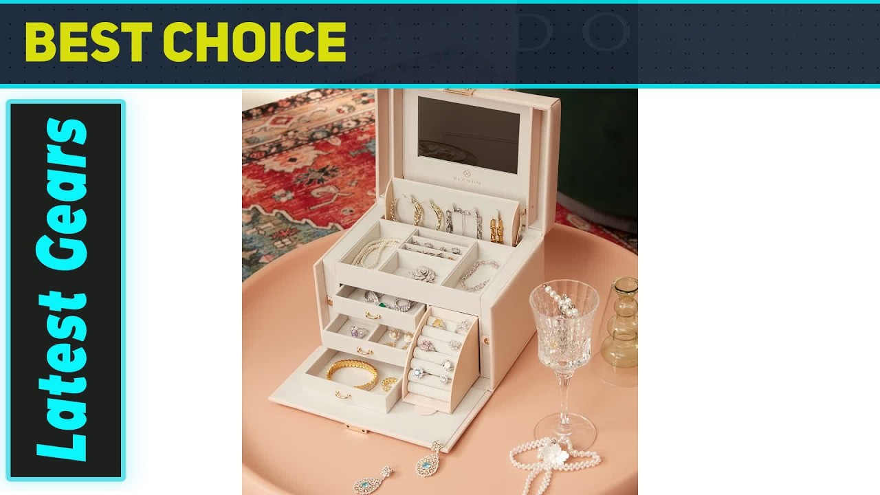 Vlando Large Baroque Jewelry Box Organizer &ndash; Best Jewelry Holder for Girls & Women