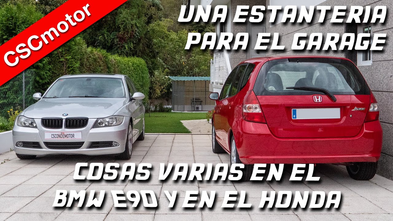 Estantería del garaje y cosas en el BMW E90 y el Honda