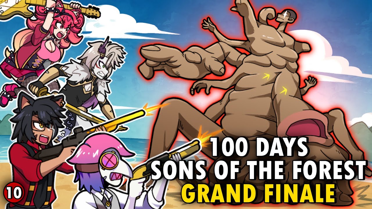 🔴100 Days Sons of the Forest with @LeizuShen @LunariaEN @Taiga_Chama DAY 91 TO 100 GRAND FINALE