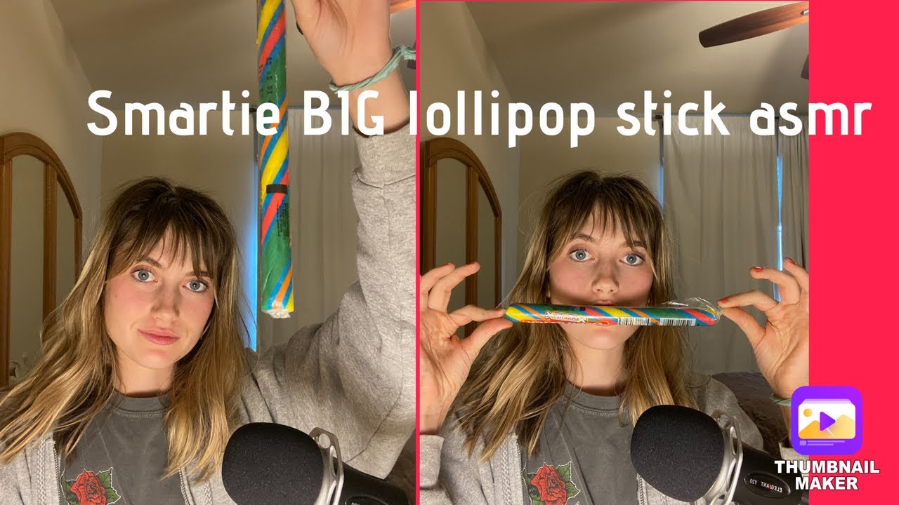 GIANT smarty stick ASMR… delightful to hear and watch!