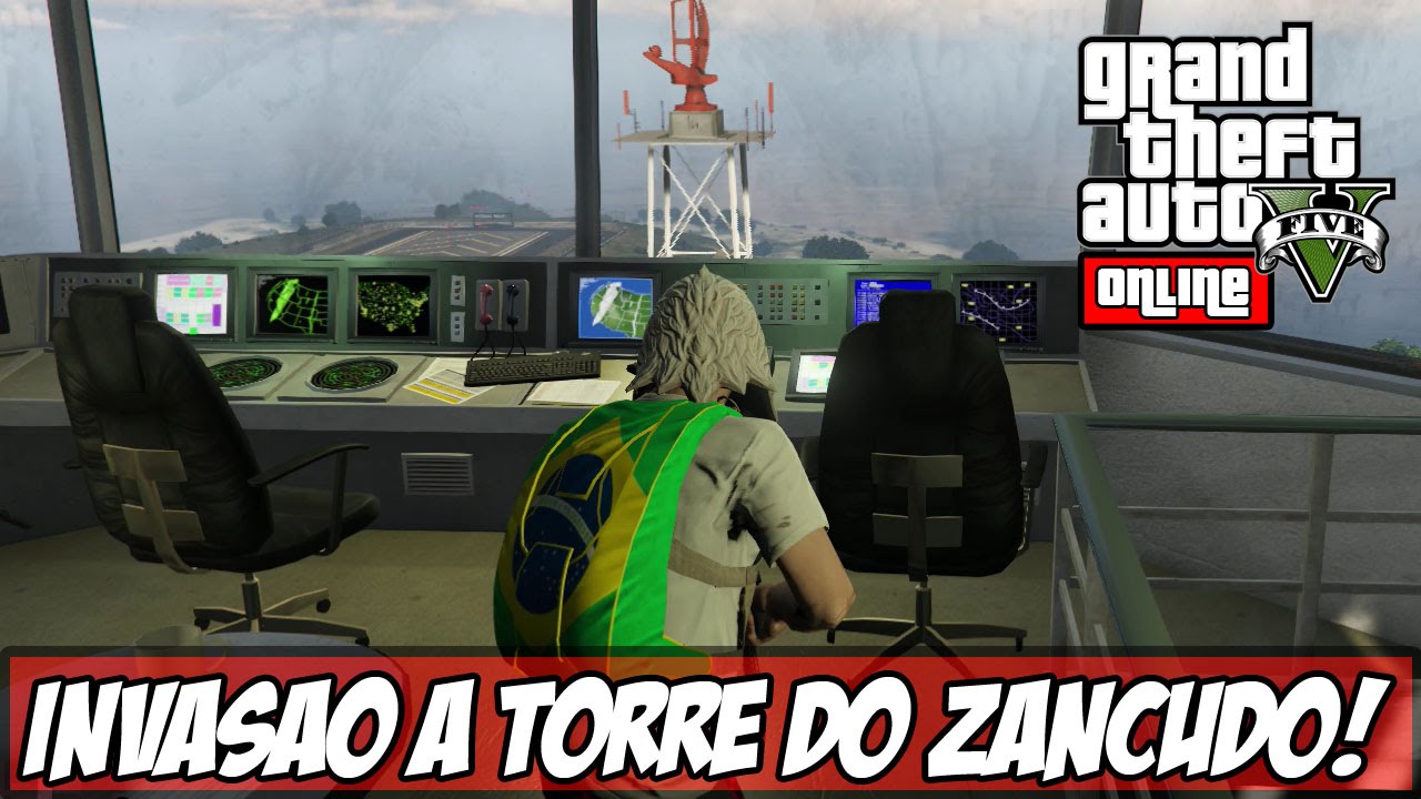 GTA V - Invadindo a Torre do Zancudo! FRENÉTICO! (Ps4)