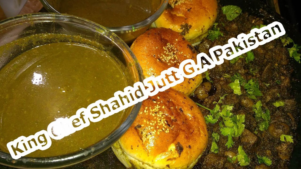 Tawa kaleji Kaleji Burger And Chatni (King Chef Shahid Jutt G.A Pakistan)