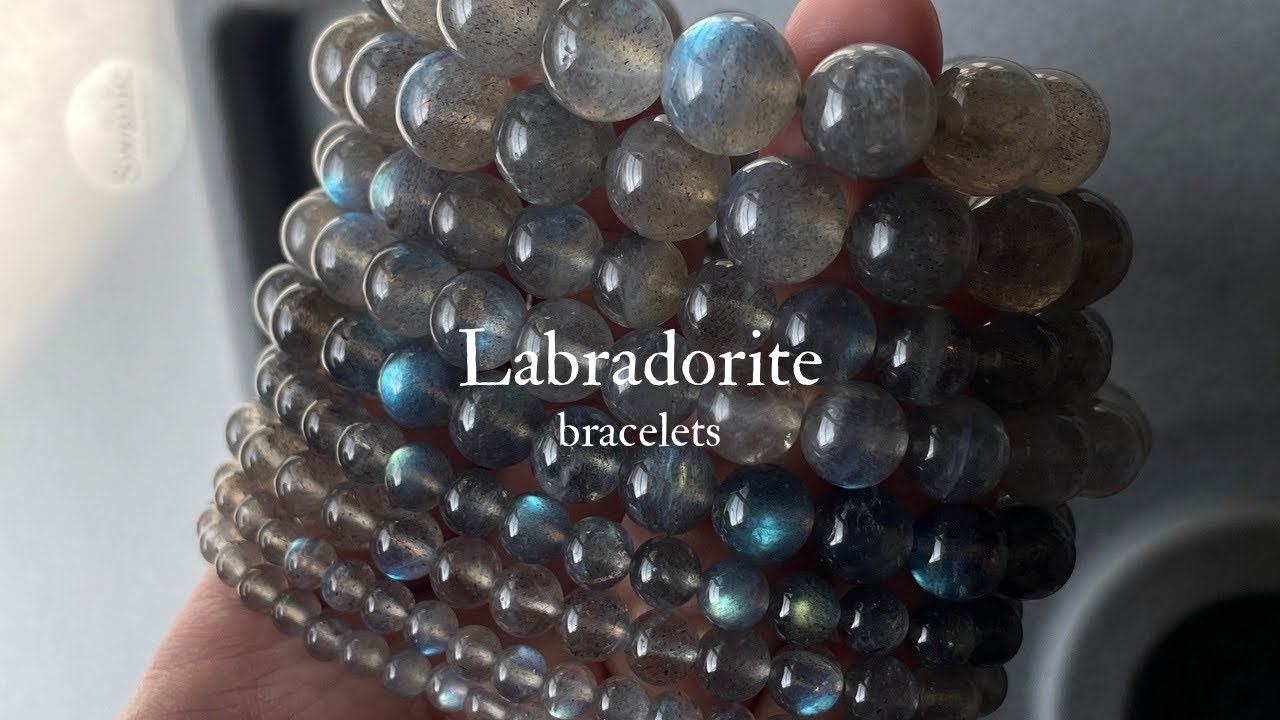 Natural Labradorite Bracelet ลาบราโดไรต์ - Swanic & co.