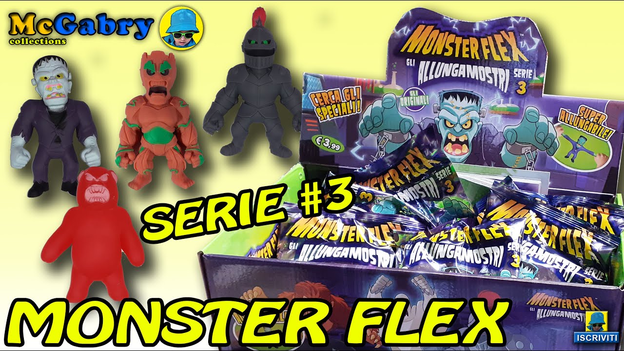 MONSTER FLEX SERIE 3 GLI ALLUNGAMOSTRI-SUPER ALLUNGABILE-UNBOXING EDICOLA DIRAMIX