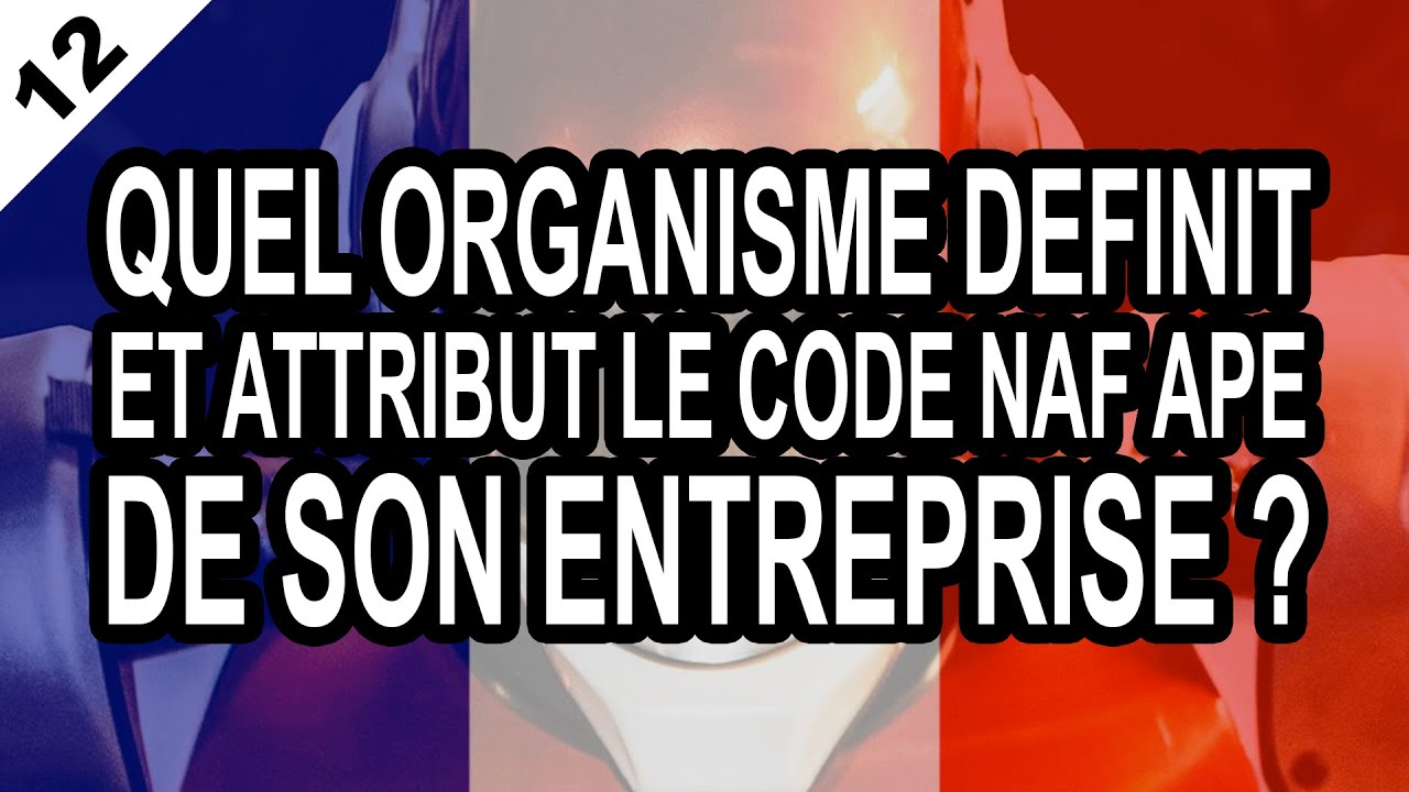 AUTO-ENTREPRENEUR 12 Quel organisme définit et attribut le code NAF APE de son entreprise ?