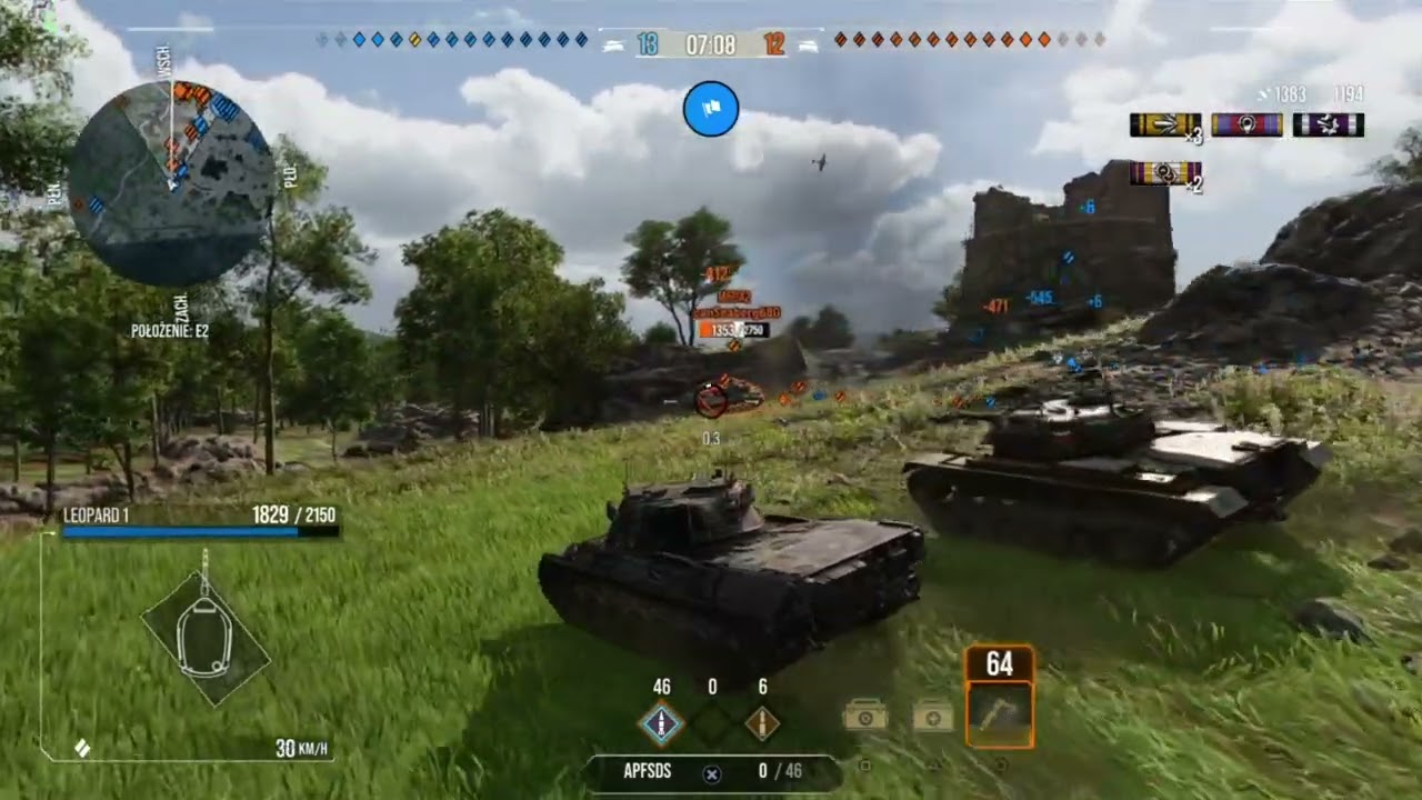 Leopard 1 pierwsza bitwa World of Tanks Modern Armor