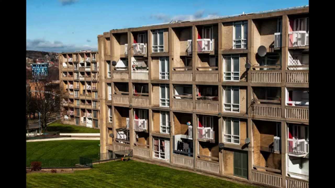 Park Hill Housing Estate in Sheffield, UK.