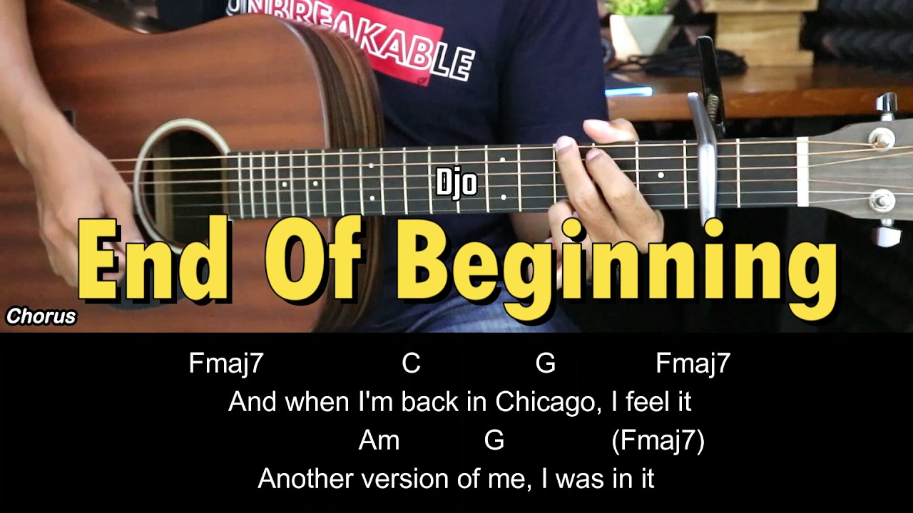 End Of Beginning - Djo | EASY Guitar Tutorial with Chords / Lyrics - Guitar Lessons