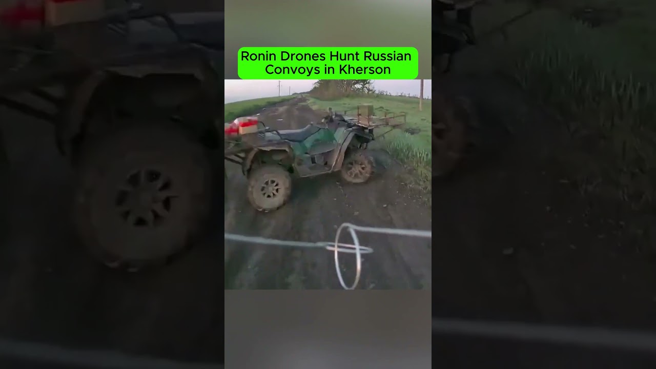 Ronin Drones Hunt Russian Convoys in Kherson  Combat Footage.