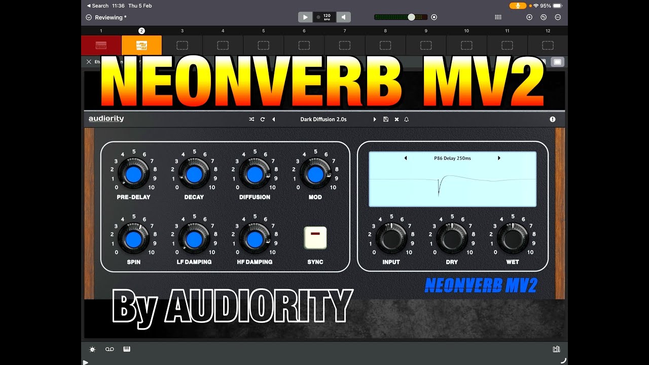 NeonVerb MV2 — Модулированная сверточная реверберация — С SynthMaster 2, Etude Piano и Hammerhead...
