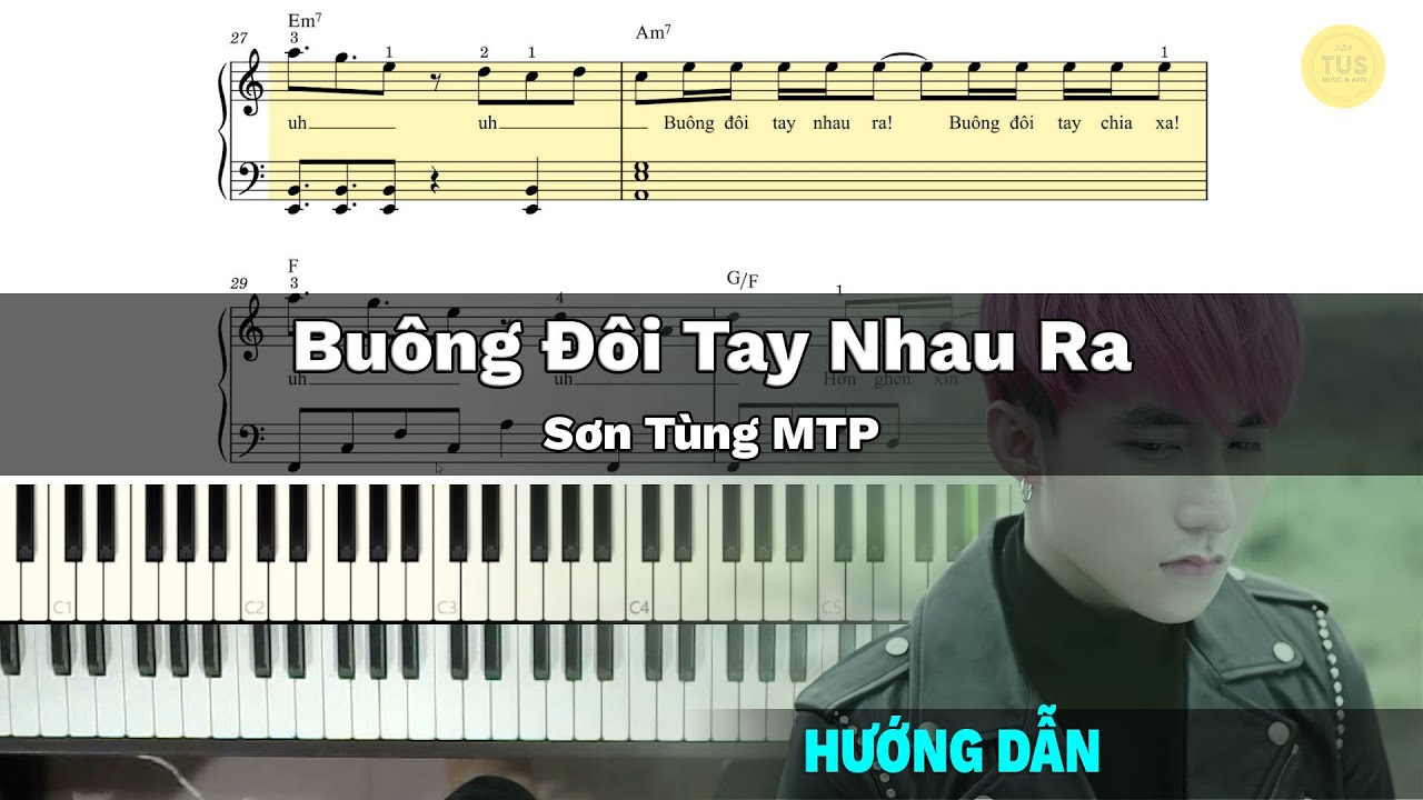Hướng Dẫn Piano BUÔNG ĐÔI TAY NHAU RA | Piano Dễ | Kèm Sheet Nhạc | VSheet | VanDT