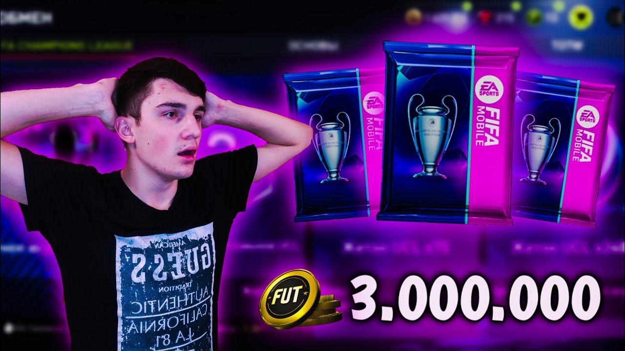 ПАК ЗА 3 МЛН МОНЕТ В FIFA MOBILE 22! ПАКИ БАЗОВЫХ КУМИРОВ И ЛЧ В ФИФА МОБАЙЛ 22