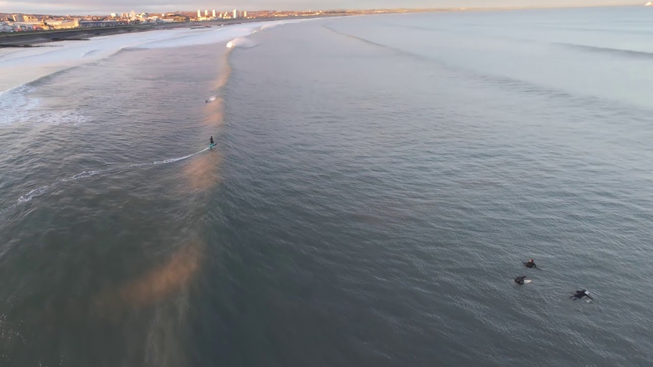 Last light of the last day of the year surfing