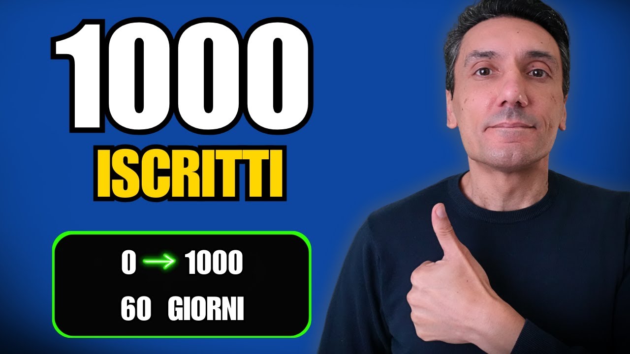 1000 Iscritti YouTube: Come Ci Sono Arrivato in 60 Giorni