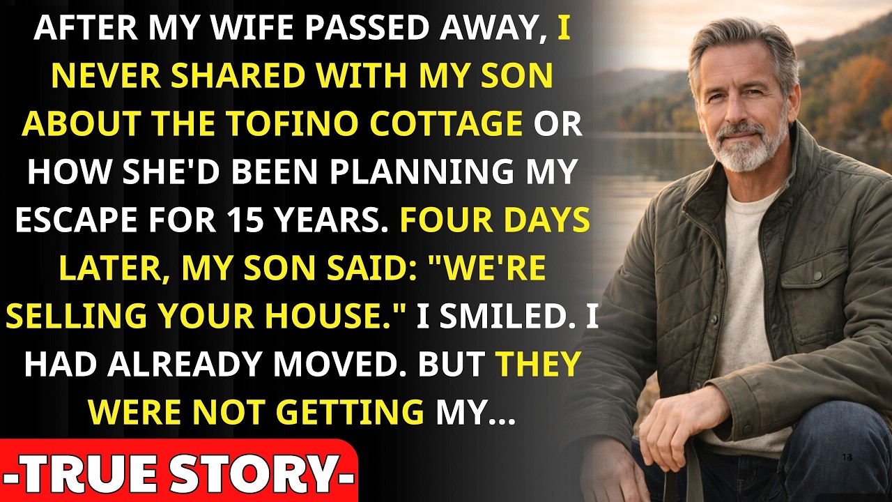 After My Wife's Funeral, I Never Told My Son About the Tofino Cottage She Left Me. 4 Days Later,...