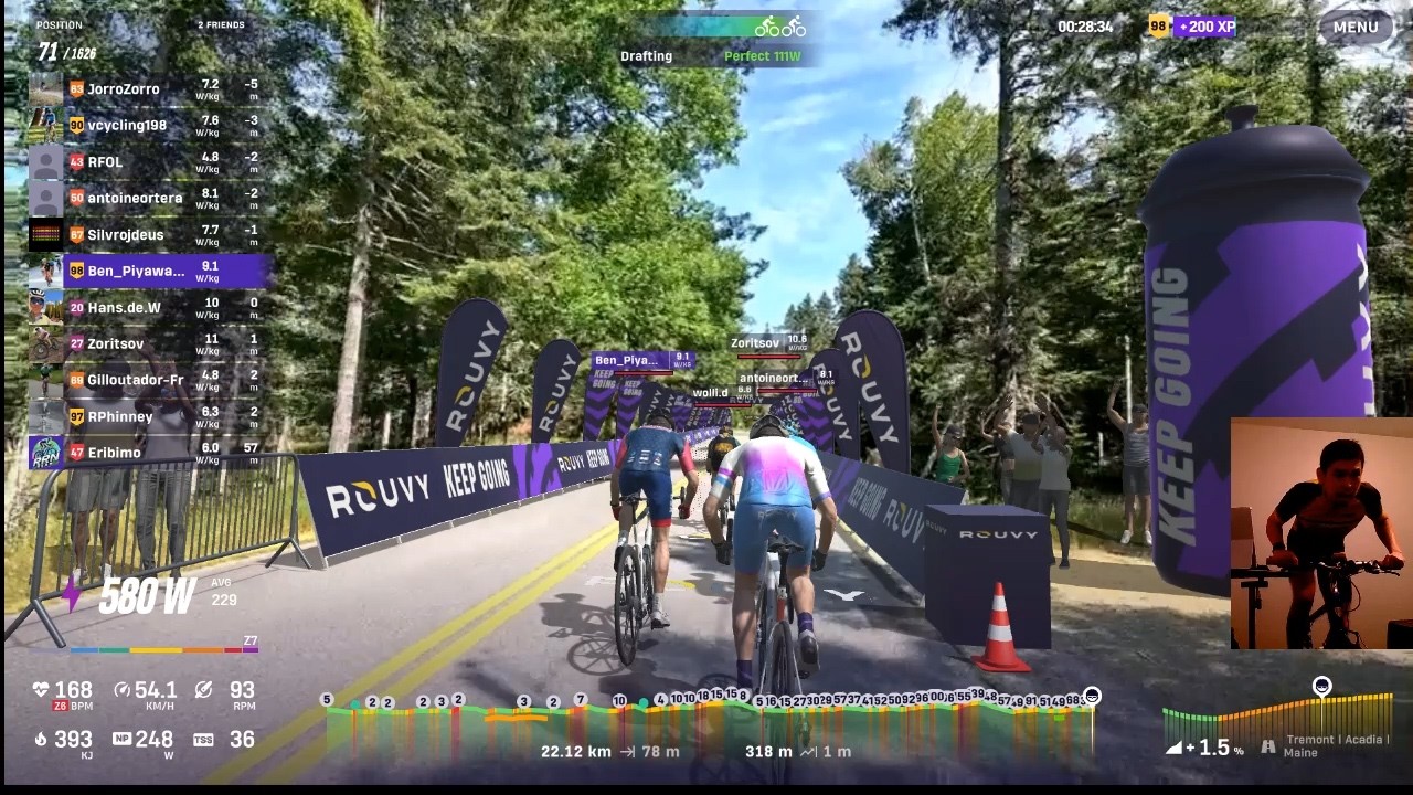 ROUVY - Race: THE BIG ROUVY RACE by PILLAR - 59th/1600+