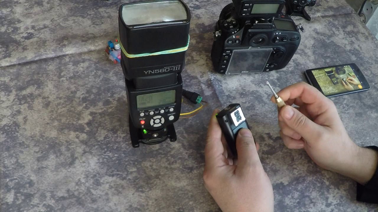 Godox X2, Yongnuo RF-603 and speedlight YN560 III