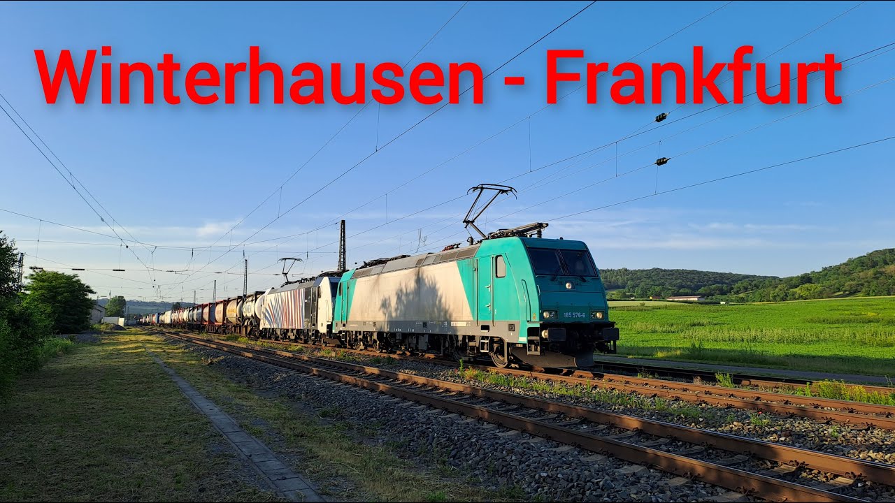 In Doppeltraktion von Winterhausen nach Frankfurt Ost über Würzburg, Aschaffenburg und Hanau mit SFS