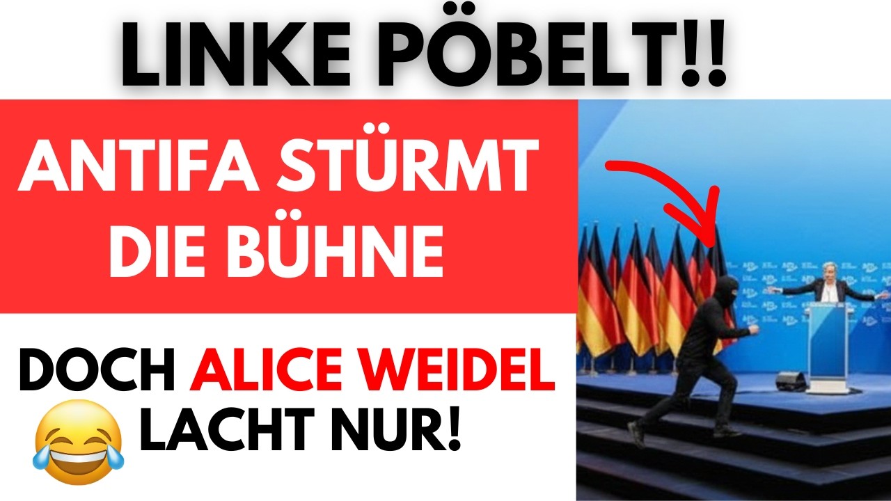 🚨 ANTIFA unterbricht AFD-Rede – Weidel dreht den Spieß um!