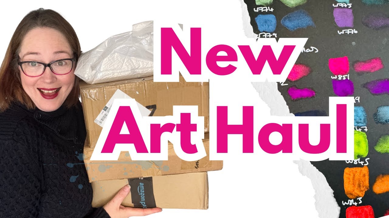Art Supply Haul - Swatching and First Look at New Art Finds.