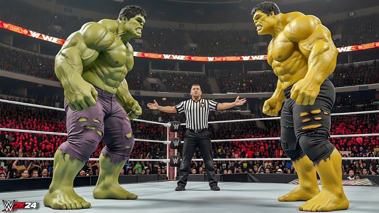 WWE 2K24 — ХАЛК ПРОТИВ ЖЁЛТОГО ХАЛКА | Геймплей PS5