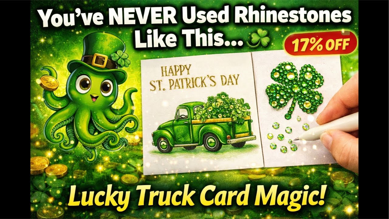 You’ve NEVER Used Rhinestones Like This… 🍀 Lucky Truck Card Magic!