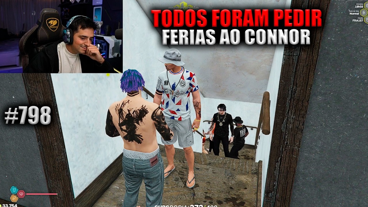 TODOS FORAM PEDIR FERIAS AO CONNOR! EP 798