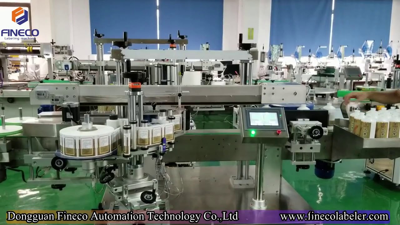 FK911S Automatic Double Side Labeling  Machine for Wine Bottle 1
