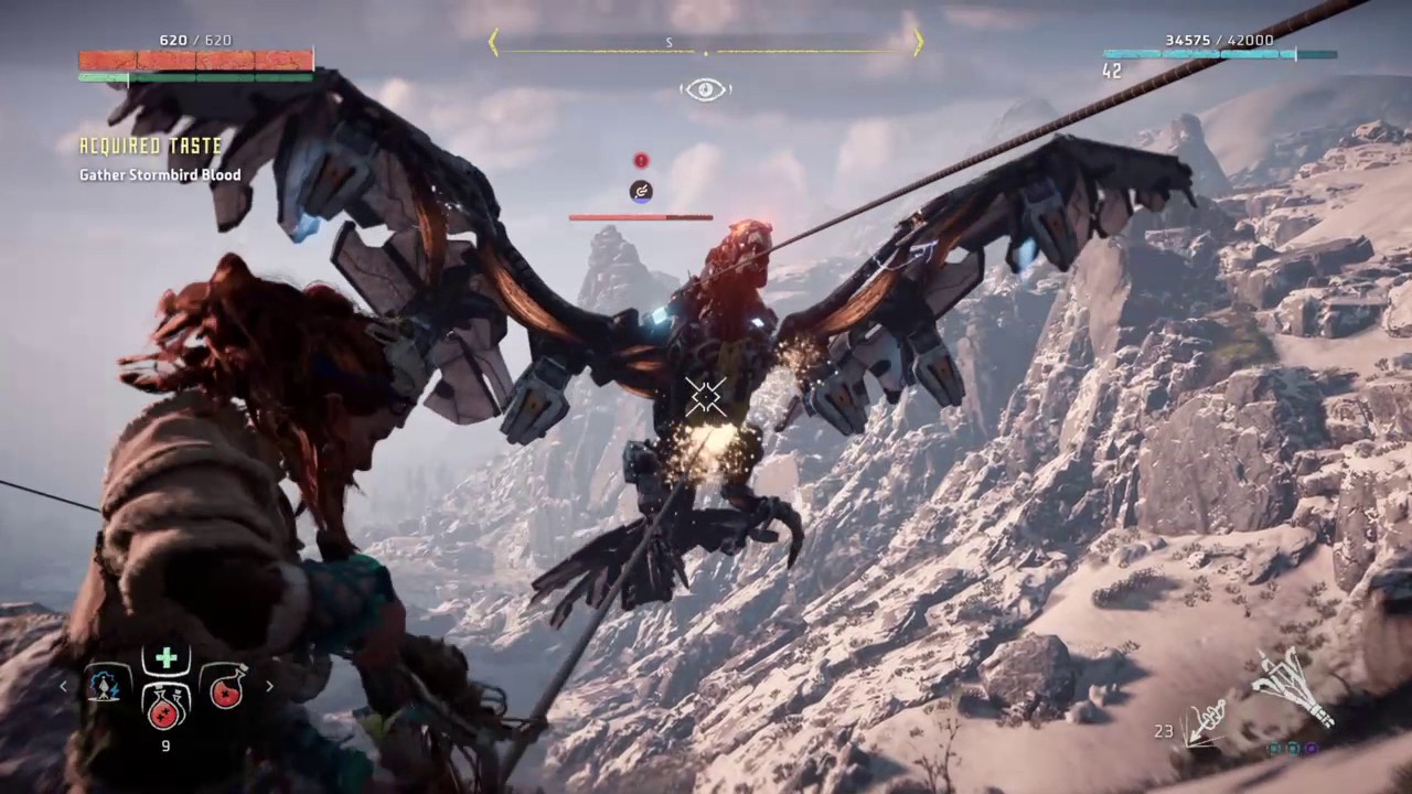 Horizon Zero Dawn.. How to easily kill a Stormbird!!! Best way!!!