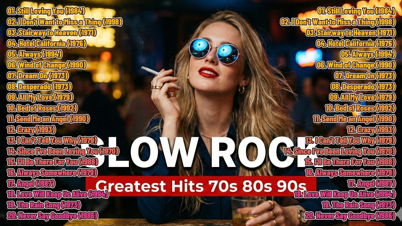 Scorpions, Aerosmith, Led Zeppelin, The Eagles, Bon Jovi ❤️ Greatest Slow Rock Ballads 70s 80s 90s