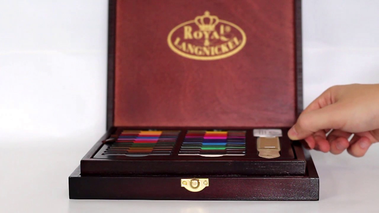 Estojo Luxo L&aacute;pis de Cor Royal & Langnickel - DRAW1600