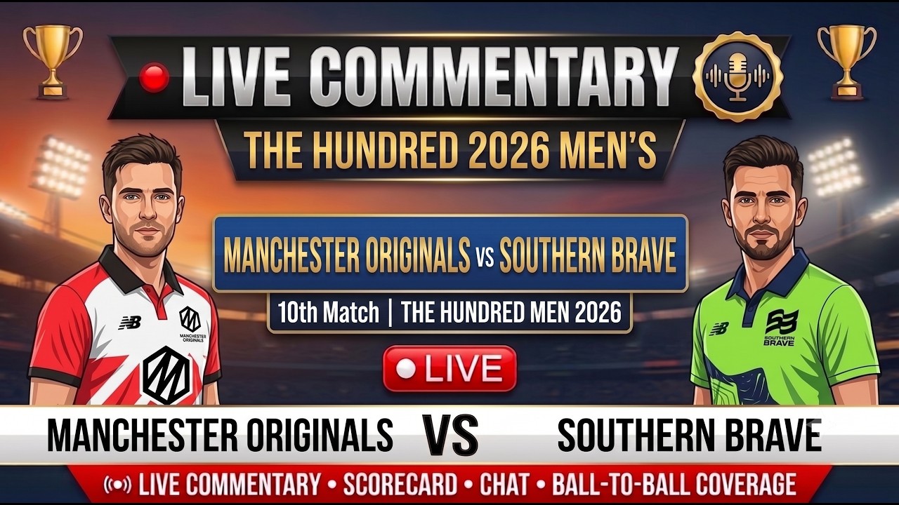🔴 LIVE: MSG vs SRL 10th Match | The Hundred Men's 2026 | Live Score & Hindi Commentary