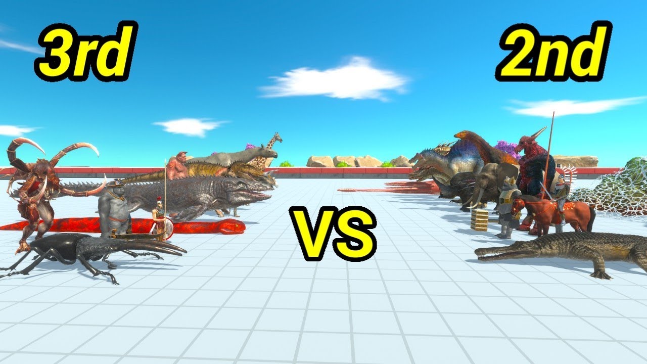 2nd bosses vs 3rd bosses animal revolt battle simulator