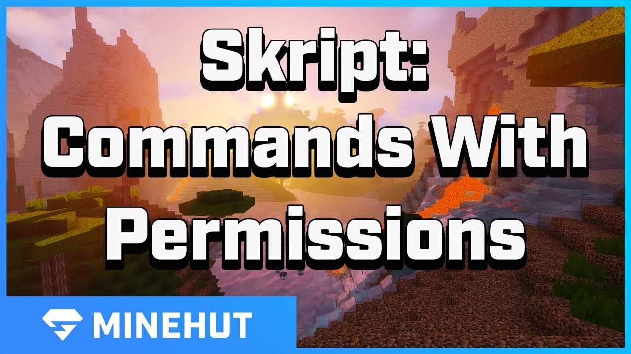 How To Make Custom Commands With Permissions With Skript | Minehut 101