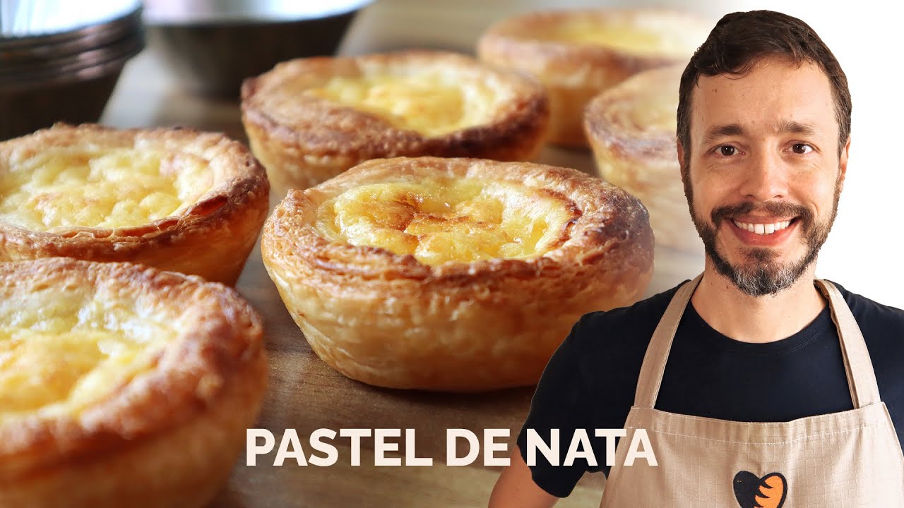 PASTEL DE NATA - Receita portuguesa com massa folhada feita do zero