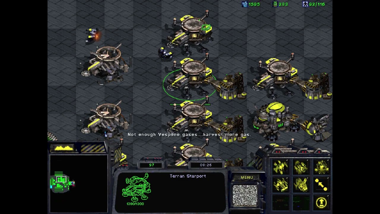 [StarCraft星海爭霸] FastMap 1t vs 7P- 54mins TOUGH GAME，快速無限礦，人類快速出大和號才能過~1人打7神54分鐘KO.