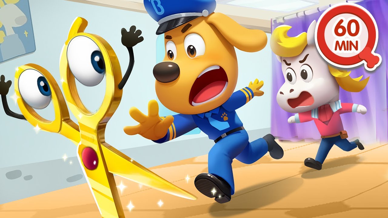 Quién Robó las Tijeras de Oro ✂️👮 Más de 1HORA 🤩 Dibujos Animados 🔍Sheriff Labrador en Español