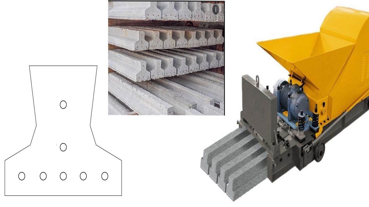 Precast prestressing Concrete T Joist Beam machine