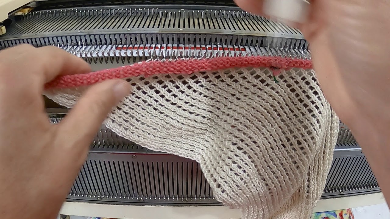 gola ou colar em tricô à máquina