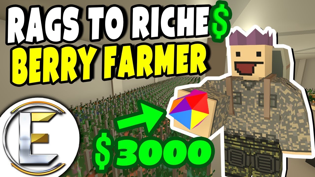 Farming Rainbow Berries | Unturned Roleplay (Rags to Riches #40)