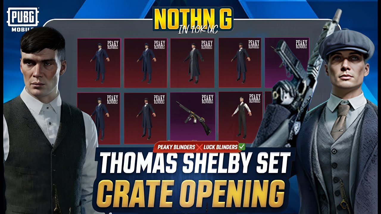 PEAKY BLINDERS PUBG MOBILE 🔥😎 | Lucky Spin & Crate Opening 🎰🎮